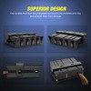 Nilight 4 Gang Rocker Switch Box SPST Toggle Panel 12V