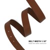Earnda Brown Leather Belts for Women Casual Fashion Waist Belt