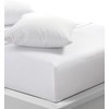 Fitted Sheet Double size White Soft, Deep Pocket, Wrinkle Free,