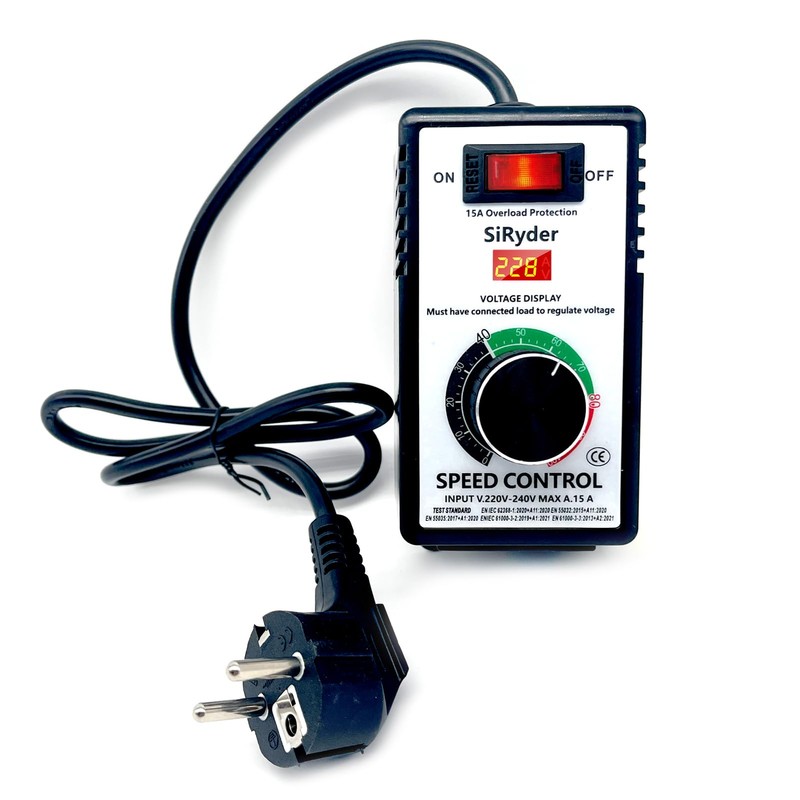SiRyder Speed Controller 230 V, 15 A 4000 W Motor