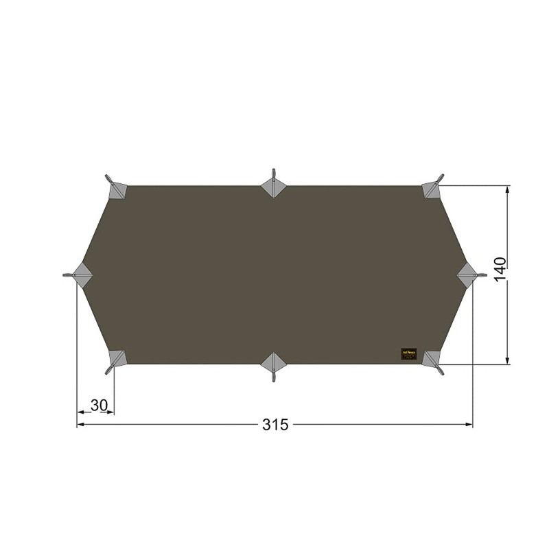 TATONKA TARP Tarp WING 1 LT Stone Grey Olive 8