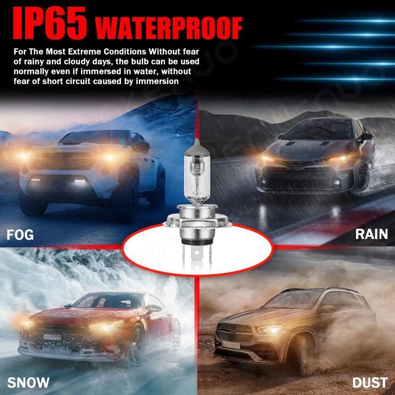 SHENKENUO 7 Inch LED Glass Headlight Round, ORIGINAL CLASSIC LOOK