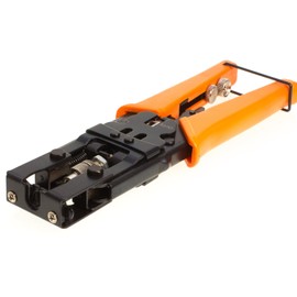 3-in-1 Coax Cable Crimping Tool for BNC, RCA, F Connectors – Adjustable Compression Tool for RG59, RG6, RG58 with Universal Cutter