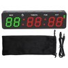 Portable Gym Timer Clock,6.8in Small Magnetic Interval Workout Timer,LED Wall