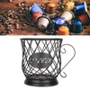 Iron Coffee Pod Holder Organizer Large Capacity Coffee Capsule Storage