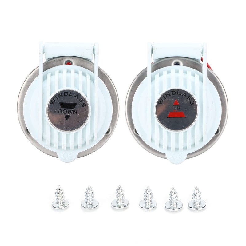 2pcs Windlass Foot Switch, Up and Down Foot Switch White