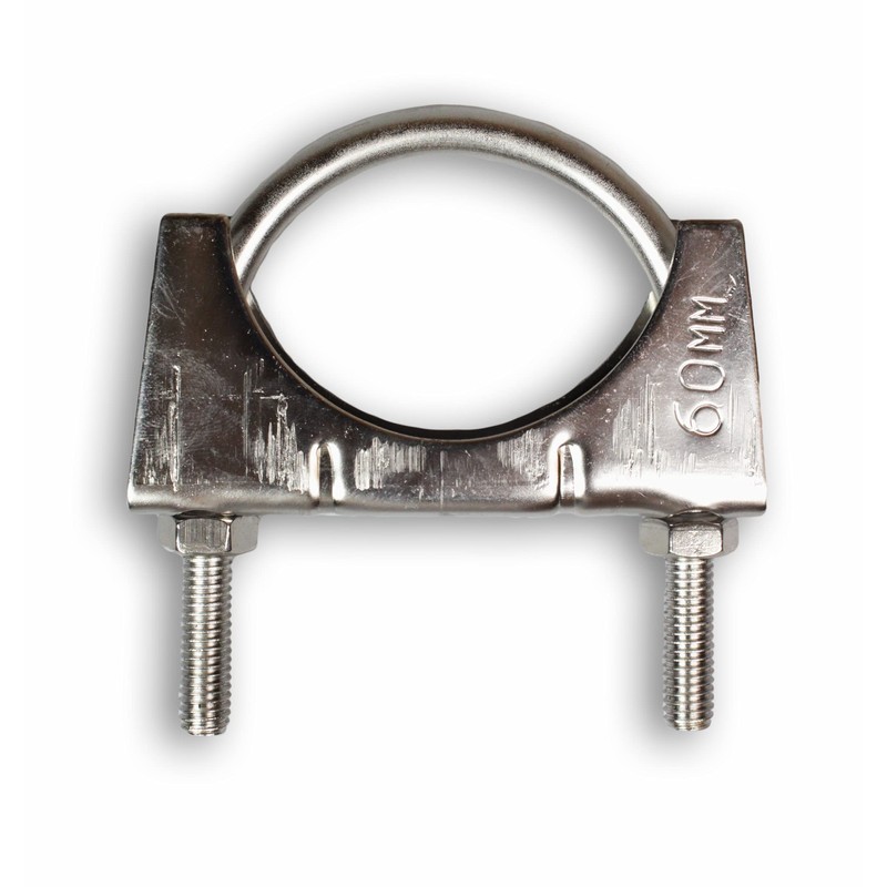 Exhaust Stainless Steel V2A Bracket Clamp U-Bolt Clamp M8 x