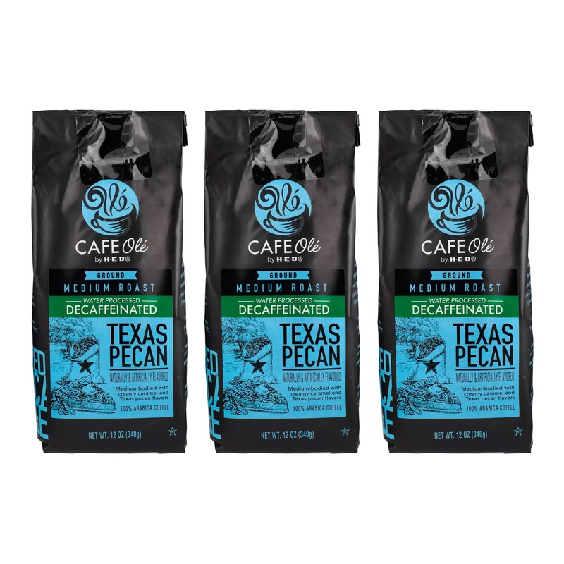 Cafe Ole - Texas Pecan Decaffeinated Coffee - Ground Decaf