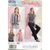 Simplicity Pattern S0434/1202 ~ Misses'/Miss Petite Top, Skirt, Pants and