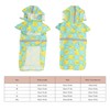 Pet Rain Jacket Duckling Pattern Waterproof Reflective Adjustable 4 Legs
