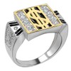 HarlemBling Real Solid 925 Sterling Silver Mens Ring - Money
