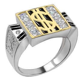 HarlemBling Real Solid 925 Sterling Silver Mens Ring - Money Dollar Sign Ring - Sizes 6-13 Great As Mens Pinky Ring Or On Any Finger (13)