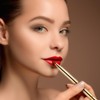 Retractable Lip Makeup Brush Portable Dual End Lipstick Brush Lipstick