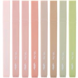Mr. Pen- Aesthetic Highlighters, 8 pcs, Chisel Tip, Boho Colors, No Bleed Bible Highlighter Pastel, Assorted Colors, Cute