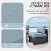 Tounosnt 14 Pcs Outdoor Patio Cushion Covers - Replaceable Waterproof