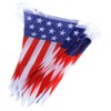 LABRIMP 3pcs Large American Flag Pennant Banner Patriotic Bunting for