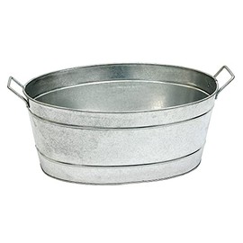 Achla Designs Oval Galvanized Tub