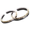 Nicoiro NSPR162 Pair Ring, Gold, Made by S925, Matching Couple,