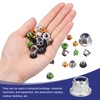 sourcing map M12x1.75mm Flange Nylon Insert Lock Nuts, 5Pcs 304