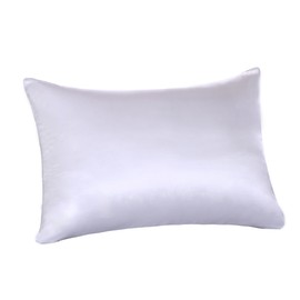 100% Pure Mulberry Luxury Silk Satin Pillowcase,Good for Skin and Hair,Standard,White,1pc