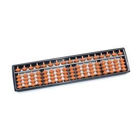 NJXMDR Professional 17-Digit Abacus, 17-Column Mathematical Calculation Tool for Office and Home, Durable ABS Plastic, 26.5cm