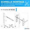 lockzz Door Handle Set Nuremberg Stainless Steel Matt Brushed -