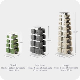 WeGym Dumbbell Racks, Space Saving Solution, Sturdy Cast Iron, Home Workout Storage, Heavy Weights Bearing, Home Strength Training