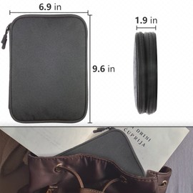 Teskyer Electronics Accessories Organiser Bag, Waterproof Cable Organiser Bag, Travel Gadget Bag, Holiday Essentials for Men, 9.6 x 6.9 Inch, Black