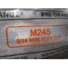 Big Orange Forged Wire Rope Clips, 3/16 in, Galvanized Zinc