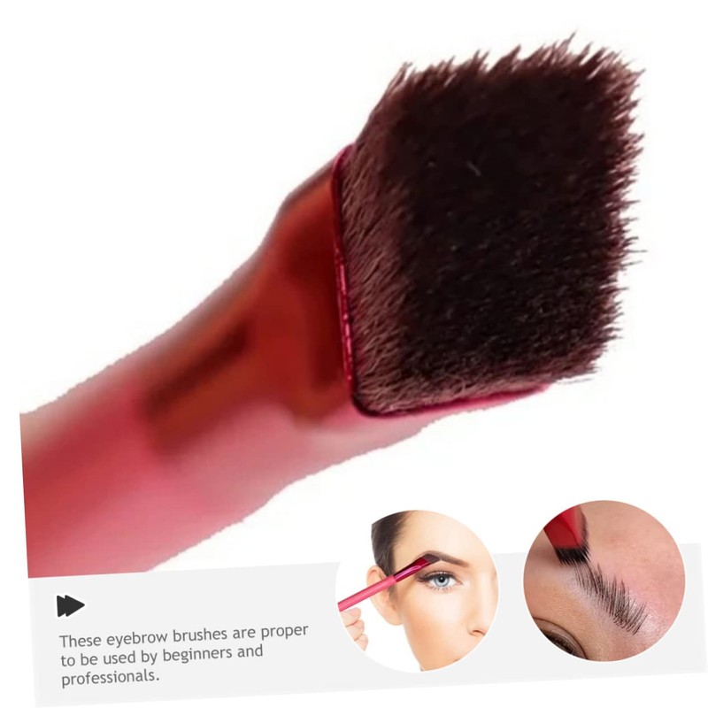 Healeved 2pcs Angled Eyebrow Makeup Brushes for Women Precision Brow