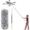 Microfiber Duster with Extension Pole(Stainless Steel) 30 to 100'', with