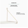 draadwerk® Shelf Brackets, Set of 2 Shelf Brackets, Wire, for