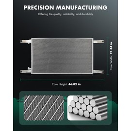 SCITOO 2242084002 Air Conditioning A/C Condenser Compatible for 1997-2001 for Freightliner for Century Class 1994 2003 for Freightliner for FLD112