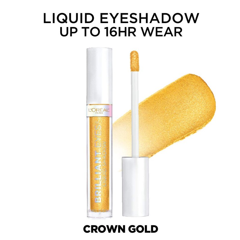 L’Oréal Paris Brilliant Eyes Shimmer Liquid Eye Shadow Makeup, Crown