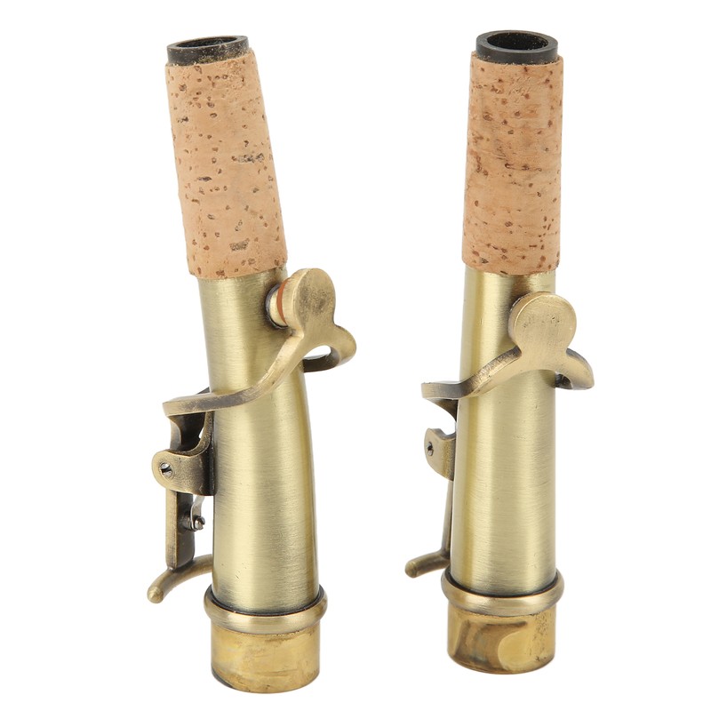 2Pcs Saxophone Neck Metal Straight Curved Accessory Replacement Set Kit