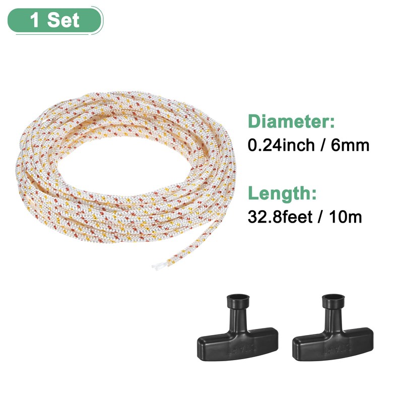 M METERXITY Recoil Starter Rope Pull Cord 6mm 10m Pull