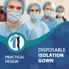 MEDICAL NATION Disposable Isolation Gowns - 50 Pack Level 2