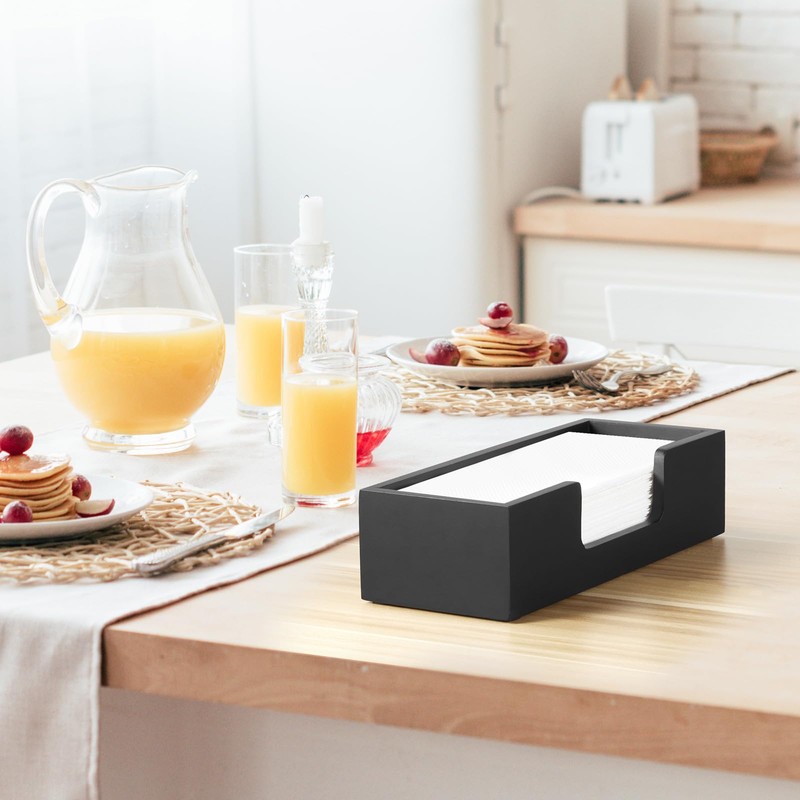 Paper Towel Dispenser Countertop, Wooden Folded Paper Hand Towel Holder