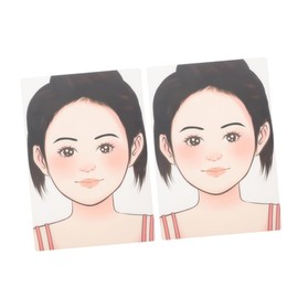 VILLFUL Face Painting Board 2pcs Reusable Makeup Practice Boards Templates Perfect for Kids Adults Washable Durable