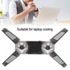 Laptop Cooling Pad, Foldable Gaming Laptop Cooler Stand with 2