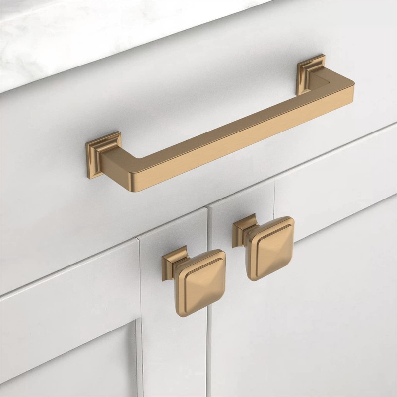 Asidrama 10 Pack 5 Inch(128mm) Champagne Bronze Kitchen Cabinet Handles,