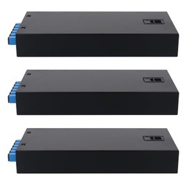 Duogalia 3-Pack SC-UPC 6 Simplex 6 Port Wall Mount Fiber Enclosure with Splice Tray Singlemode SC-UPC Kit (Includes 1.2 Meter Pigtail and Fiber Coupler)