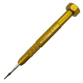 Pentalobe Screwdriver P5 1.2mm, Precision Screwdriver Compatible with Laptop, Magnetic, Lightweight, Star Head, S2 Steel, Free-Spinning Top, Anti Slip Grip