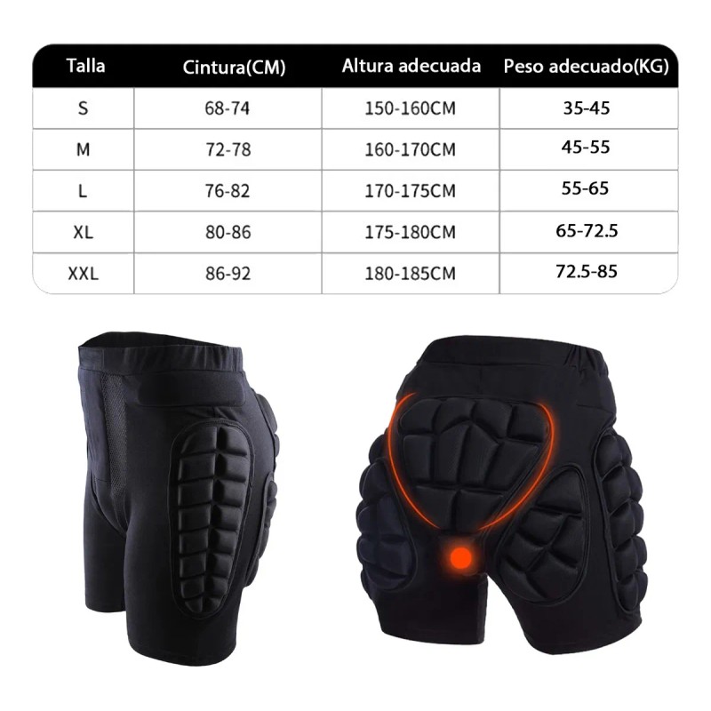 Protectore De Cadera Almohadillas Para Orejas De Goma Negro