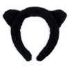 Bonnie Z. Leonardo Broadbrimmed Furry Cat Ears Headband Washing Face
