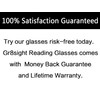 7-Pack Rimless Reading Glasses with Small Lenes (BrownArm,+1.00)