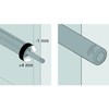 Blum Tip-on 956.1004 Short Version for Doors with Magnet Black
