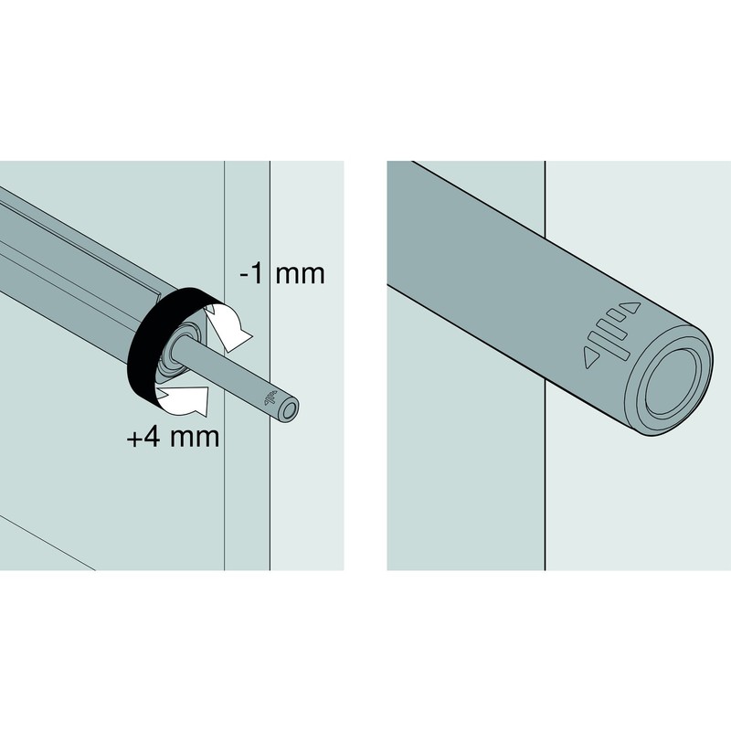 Blum Tip-on 956.1004 Short Version for Doors with Magnet Black