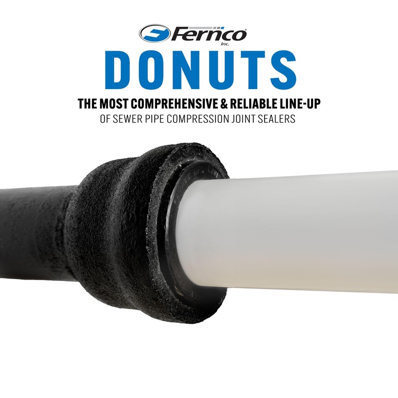 Fernco P33U-305 3-in. Service Weight Cast Iron Hub to 3-in.