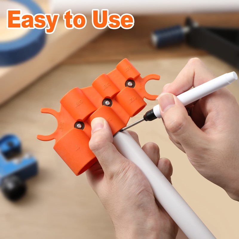 1/4'' - 1'' Depth Gauge and Pipe Deburring Tool Kit,